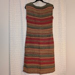 Lauren Ralph Lauren Striped Knit Dress, Large